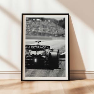 McLaren F1 Race Car Print: Black & White Formula One Art (Digital Download)