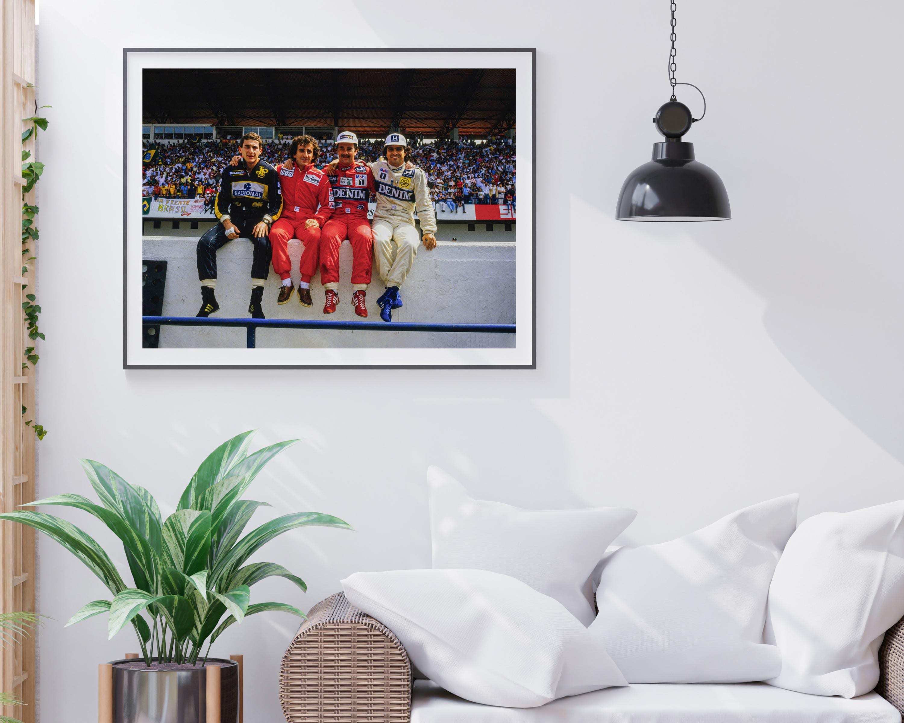 F1レジェンドドライバープリント、セナ、プロスト、マンセル