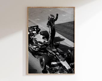 Verstappen F1 Poster: Formula Driver Print, F1 Wall Art, Boys Room Decor (Digital Download)