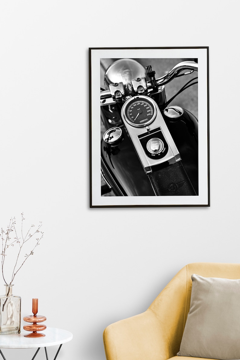 Motorcycle Poster Digital Download,black and White Motorcycle Photography,motorcycle Wall Art ...