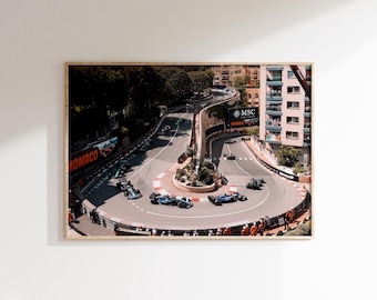 Circuit de Monaco Poster, Monaco Gp Hairpin Prints, Formula Racing Print (Digital Download)