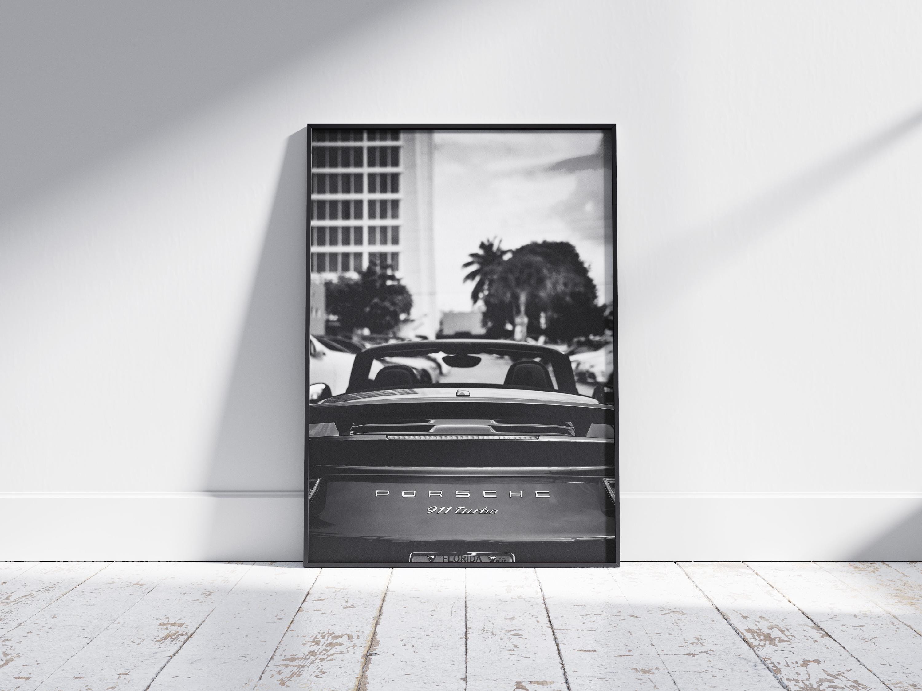 Prsch 911 Rear View Poster Download, Prsch Wall Art, Iconic Sports Car ...