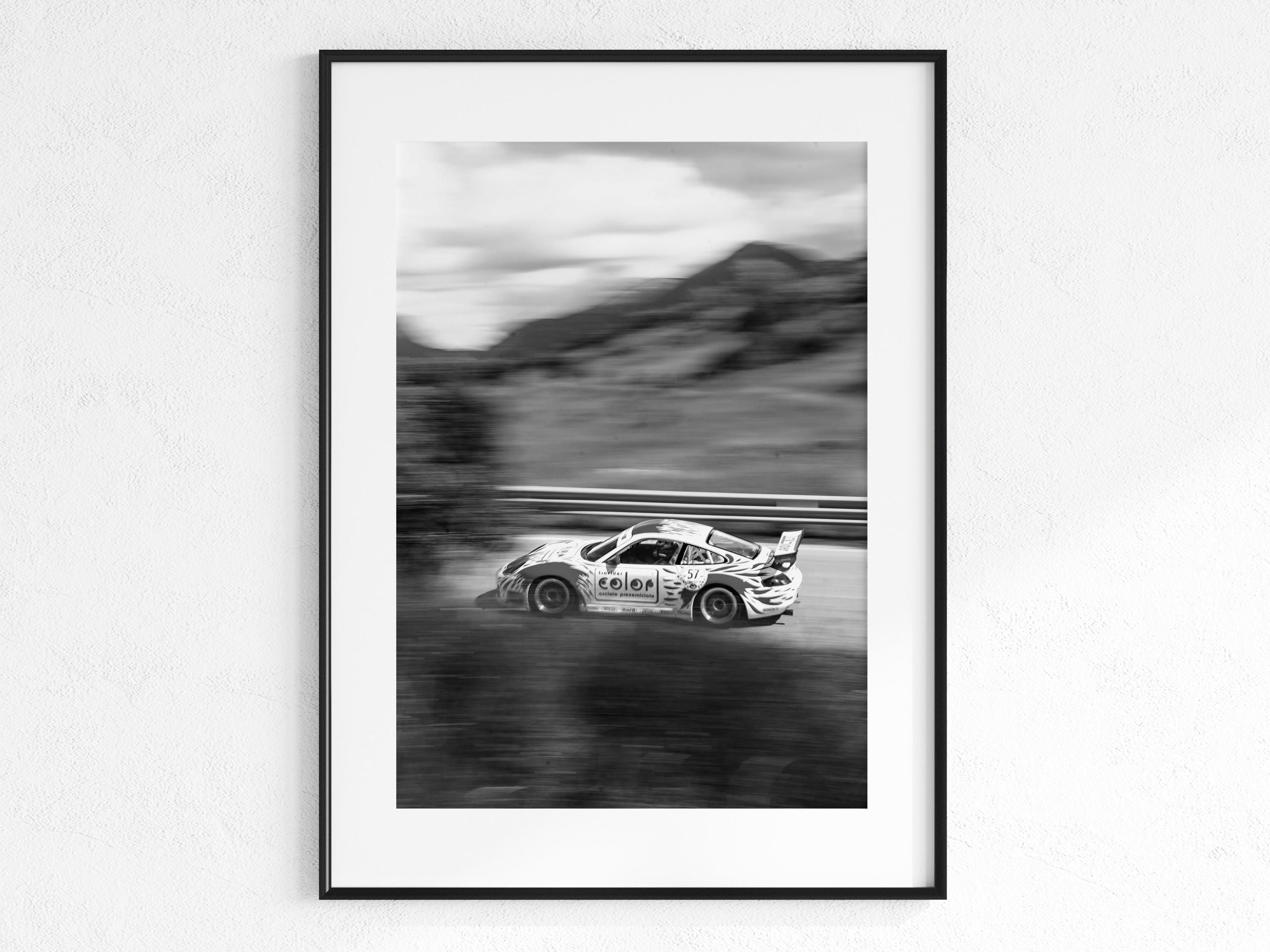 Gt Racing Poster Prsch GT Racing Poster,black White Prsch Wall Art,rally Car Print ...