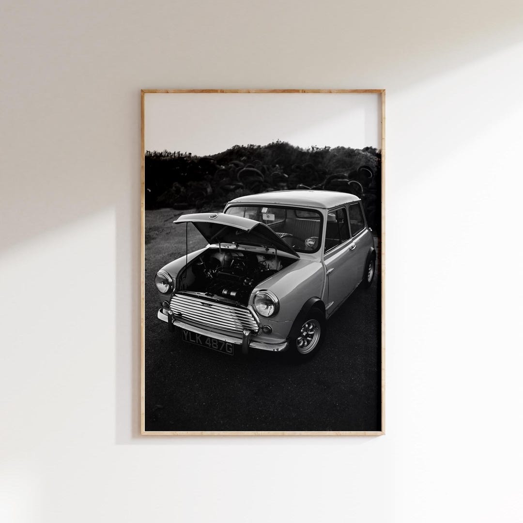 Vintage Mini Cooper Photo Poster Digital Download,old Mini Cooper Print ...