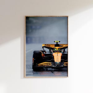 F1 McLaren Poster Digitaler Download, Lando Norris Formel 1 Racing Druck, F1 Wandkunst, Formel 1 Poster, Formel 1 Foto, F1 Fans Geschenk, F1 Poster