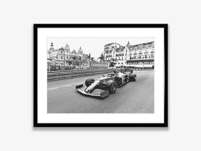 Formula 1 Monaco Grand Prix Print Instant Downlaod,f1 Monaco Ferrari ...