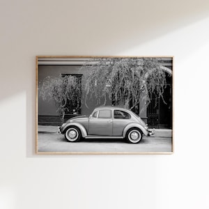 Vintage Car Print: Black and White Classic Car Poster (Digital Download)