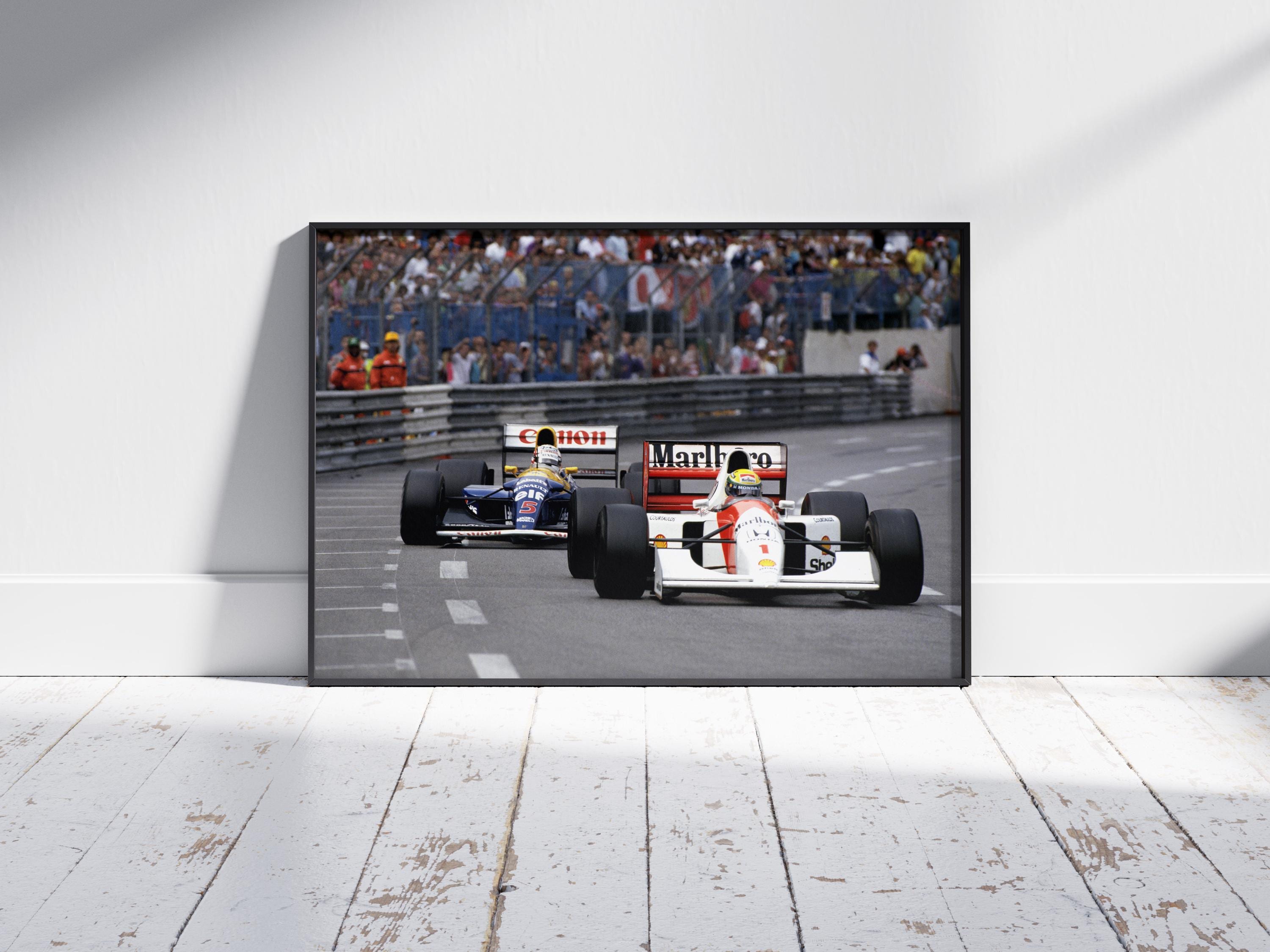 【新品未開封】アイルトン・セナ モナコGP フォトコレクション 額装品 中古】ミニカー 1/43 トールマン ハート TG184 アイルトン・セナ