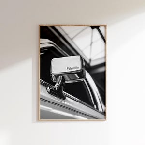 Vintage Cadillac Poster, American Classic Car Print, Cadillac Wall Art, Garage Decor