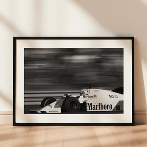 Niki Lauda Racing Poster, Legend F1 Driver,F1 Mclrn Black and White Vintage Print Digital Download, Formula Race Car Print,Formula One Art