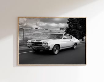 Chevelle SS Poster, American Muscle Cars Print, Classic Car Art, Iconic Vintage Car Photography