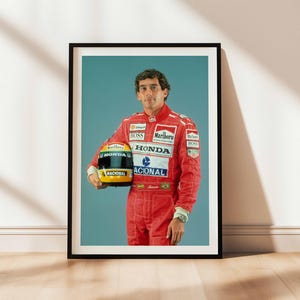 Ayrton Senna F1 Poster: Vintage Formula One Racing Art (Digital Download