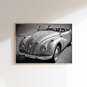 Black and White Vintage Car Print,Classic Car Poster Download,Old Timer Car Print,Antique Car,Old Auto Wall Art Digital,Retro Car Image Art