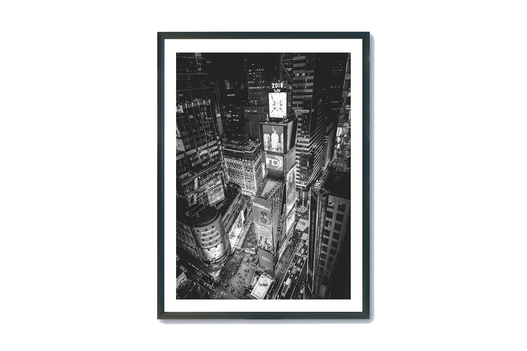 Times Square Night Aerial View Poster,new York Poster,manhattan Print ...