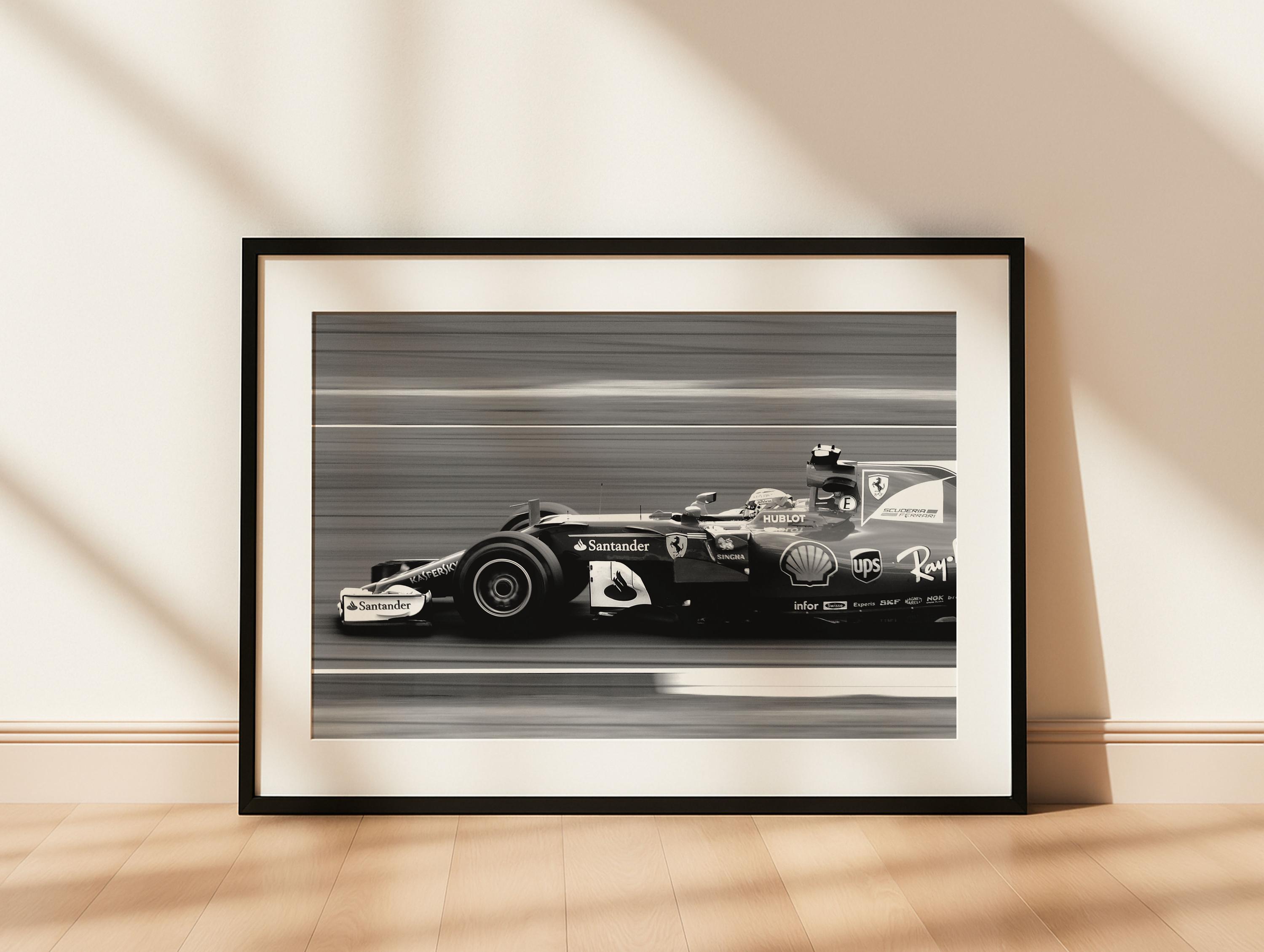 Póster De Coche De Carreras Fórmula 1 – Gran Premio Ferrari Impresión De Imagen, Talla A5 A A0