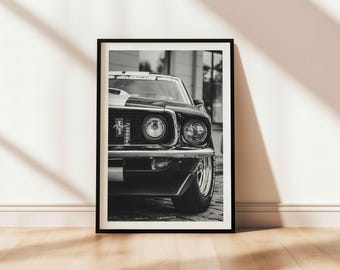 Ford Mustang Shelby GT500 Print: American Muscle Car Photography, Car Wall Art(Digital Download