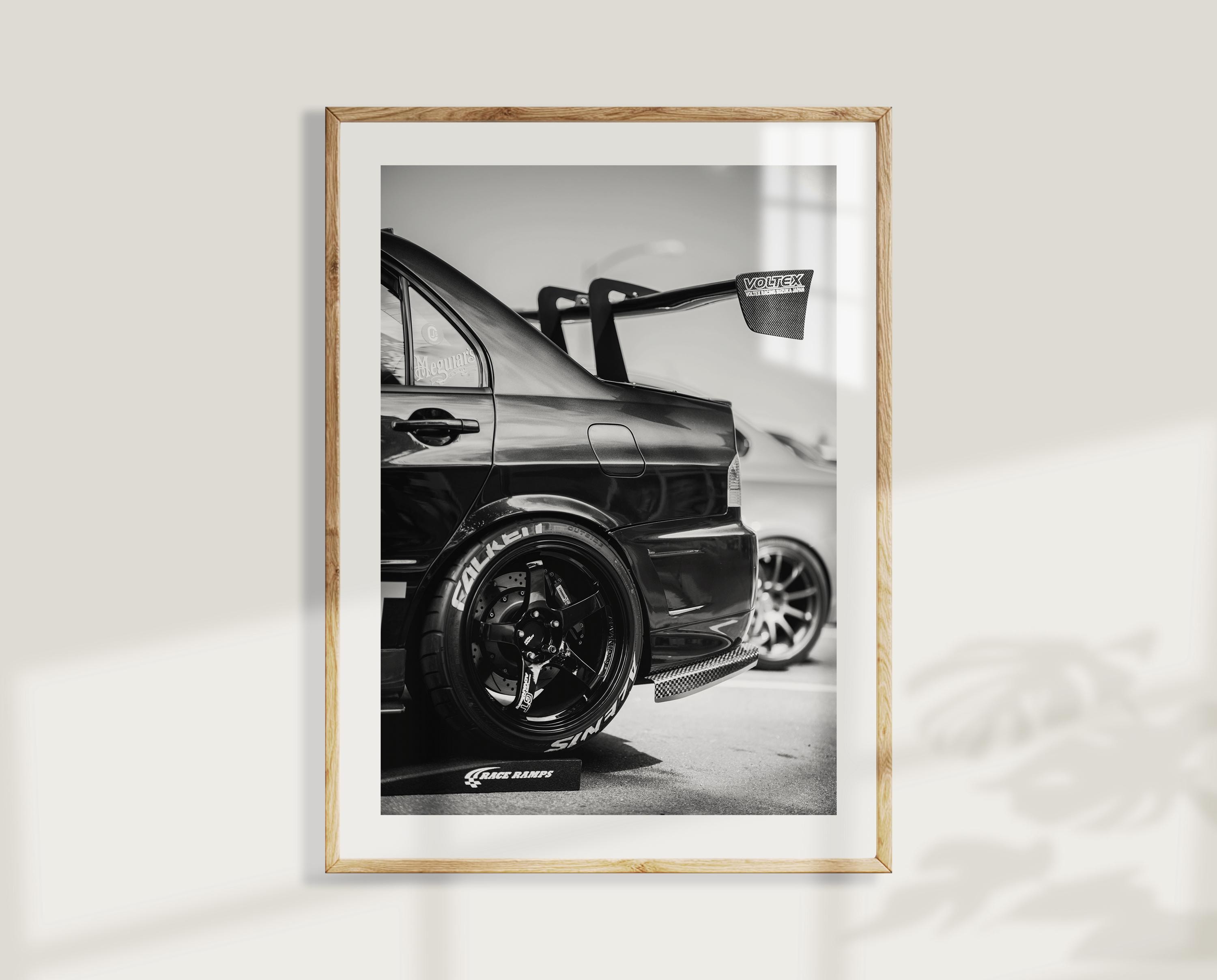 Evo 7 Poster, JDM Modified Car Print, Sport Car Wall Art, Garage Decor ...