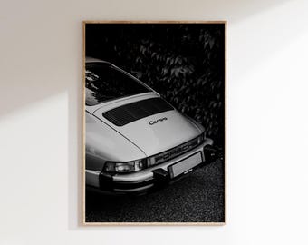 Vintage Prsch 911 Print, Prsch Rear View Poster,Iconic Classic Car Art (DigitalDownload)