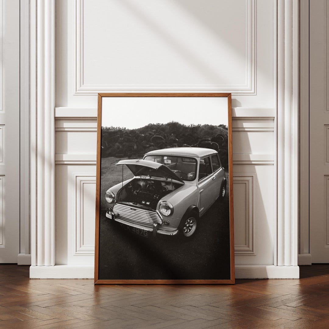 Vintage Mini Cooper Photo Poster Digital Download,old Mini Cooper Print ...
