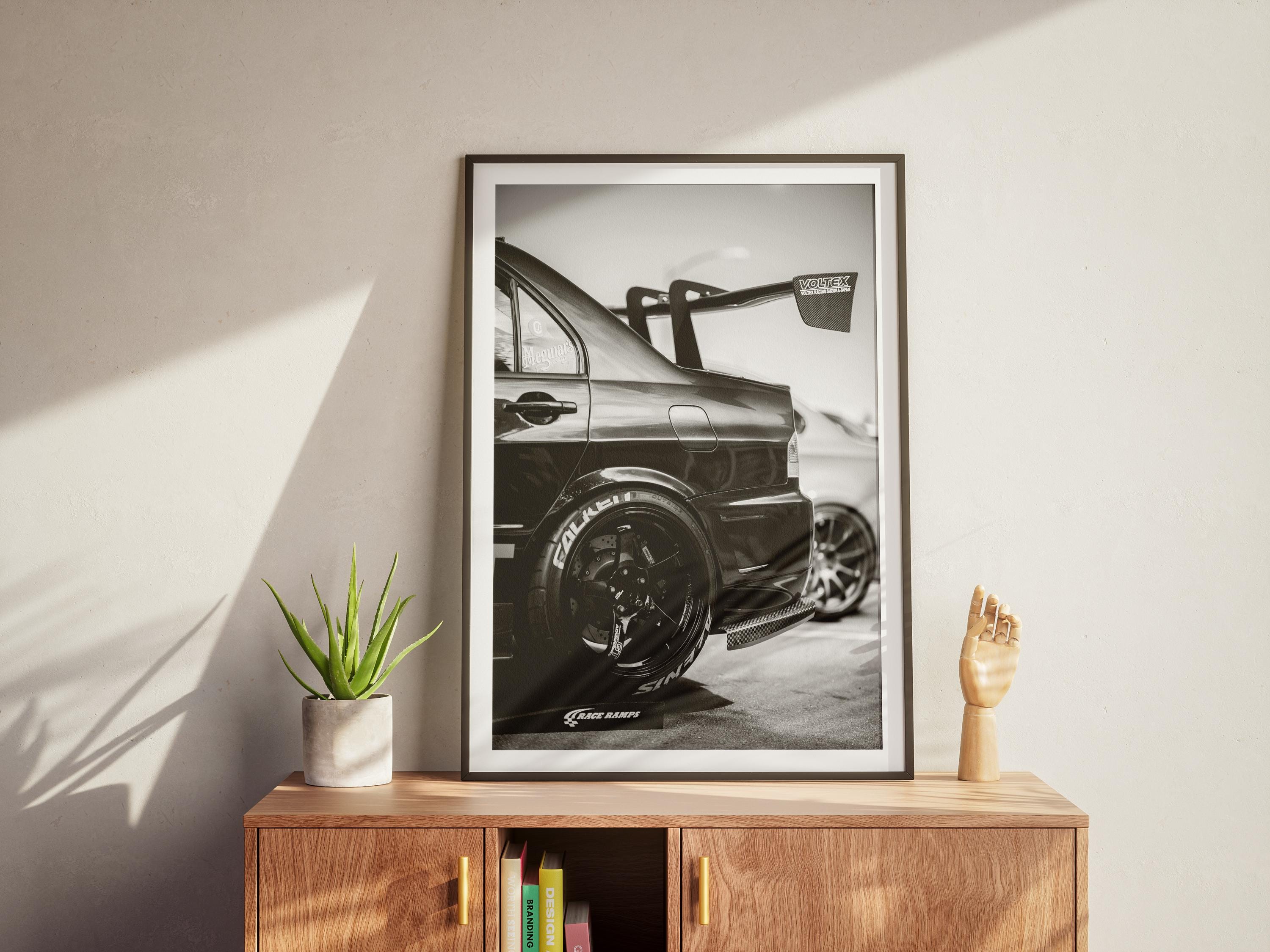 Evo 7 Poster, JDM Modified Car Print, Sport Car Wall Art, Garage Decor ...