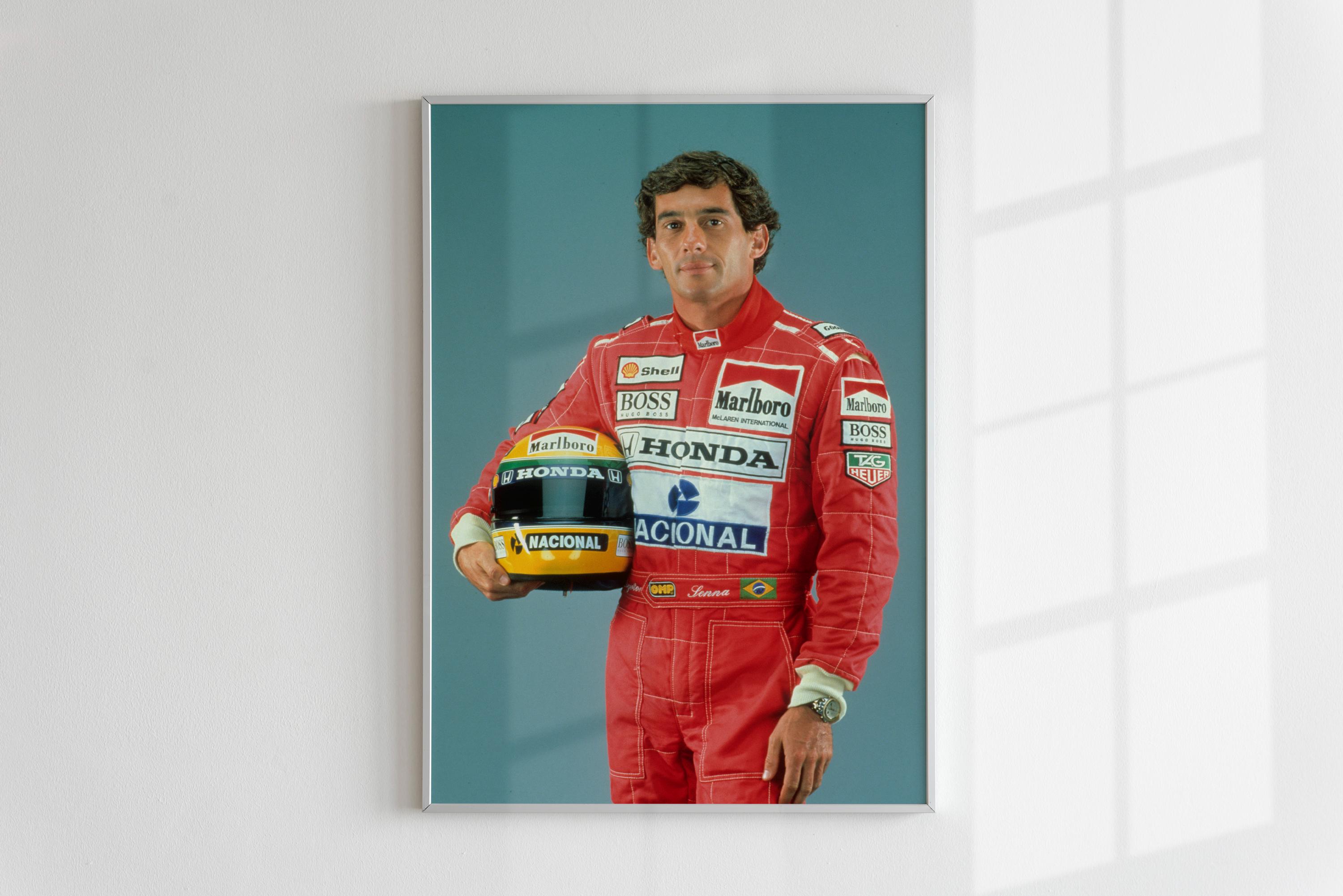 AYRTON SENNA 10YEARS PORTRAITS 24枚　ポスター Ayrton Senna Print, Legend F1 Driver Poster, Vintage Racing Wall