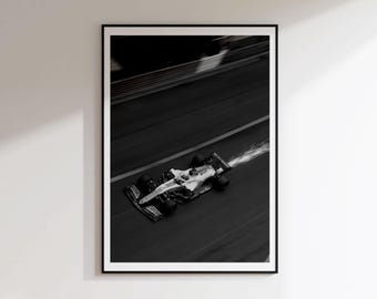 F1 Monaco Poster, F1 Wall Art, Formula Racing Sparks, Daniel Ricciardo (Digital Download)