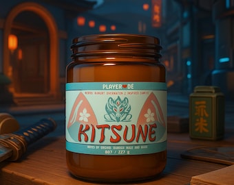 Overwatch Inspired Soy Candle, Kitsune Kiriko Candle Gift for Overwatch Fans and Gamers