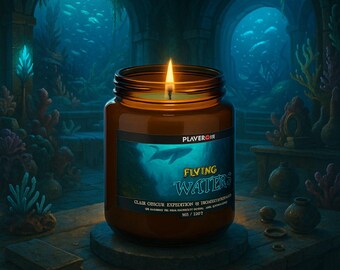 Flying Waters - Clair Obscur Expedition 33 Inspired 8oz Hand Poured Soy Wax Video Game Candle Gamer Gift