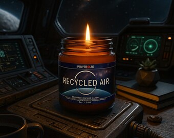 Starfield Inspired Soy Wax Candle: Gamer Gift, Ozone Scent