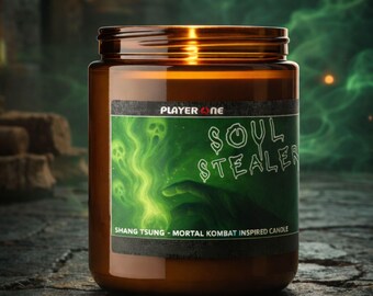 Soul Stealer| Mortal Kombat Inspired Candle | Shang Tsung Soy Candle