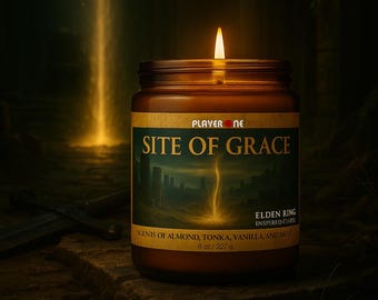 Elden Ring Inspired Soy Wax Candle: Site of Grace Gamer Gift