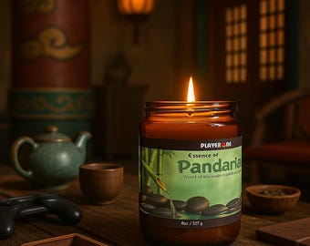 Pandaria Candle: World of Warcraft Inspired Soy Wax Gamer Gift