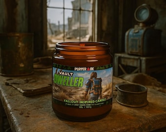 Fallout Soy Wax Candle: Vault Dweller Inspired, Video Game Fan Gift