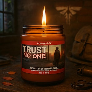 The Last of Us Inspired Candle: Black Pepper & Rose Soy Wax Gamer Gift