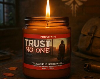 The Last of Us Inspired Candle: Black Pepper & Rose Soy Wax Gamer Gift