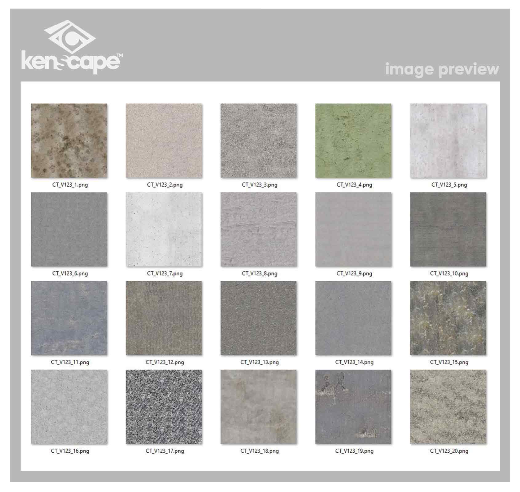 20 Seamless Concrete Textures, Concrete Digital Paper, Concrete ...