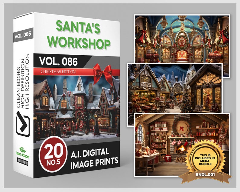 Mega Bundle Christmas Background, Christmas Overlays, Photoshop ...