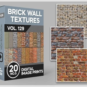20 Seamless Brick Wall Textures, brick digital paper, brick scrapbook paper, photography, backgrounds, wallpaper