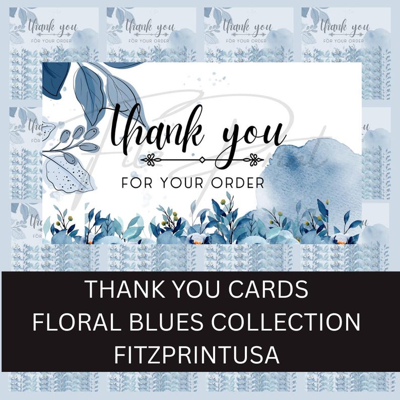 Thank You for Your Order Insert Cards, Small Business Marketing ...