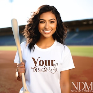 Bella s Mockup White Bella s 3001 Mockup Tshirt Mockup Bundle Mockup baseball Mockup Model Mockup Print on Demand Mock ups