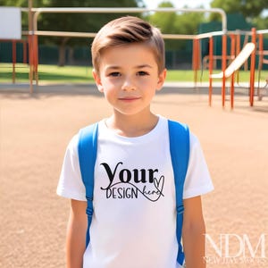 Kids Bella s 3001 White Kids Shirt Mockup Girls T-Shirt Mock up White Tshirt Mockup Toddler Tshirt Mock Ups Tshirt Mockup School Mockup
