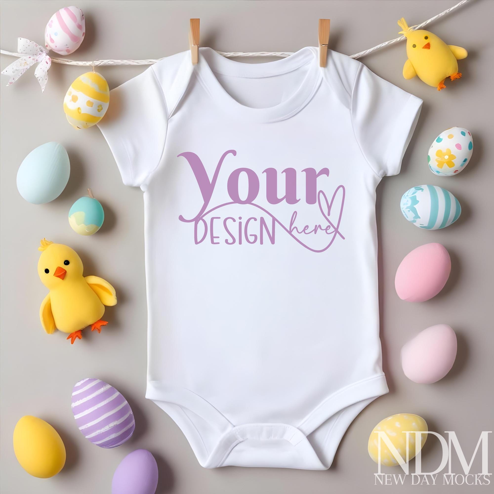 Infant Bodysuit Mock ups Easter White Baby Bodysuit Mockup Bodysuit Styled Photography Kids Mock up Bundle Kids Tshirt Mockup