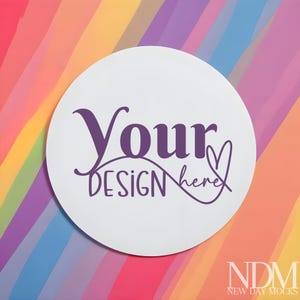 Round Tag Mockup White Sticker Label Mockup Cookie Mockup Favor Mockup  Mockup Photo Mock up Cookie Candy Mockup Sticker Mockup