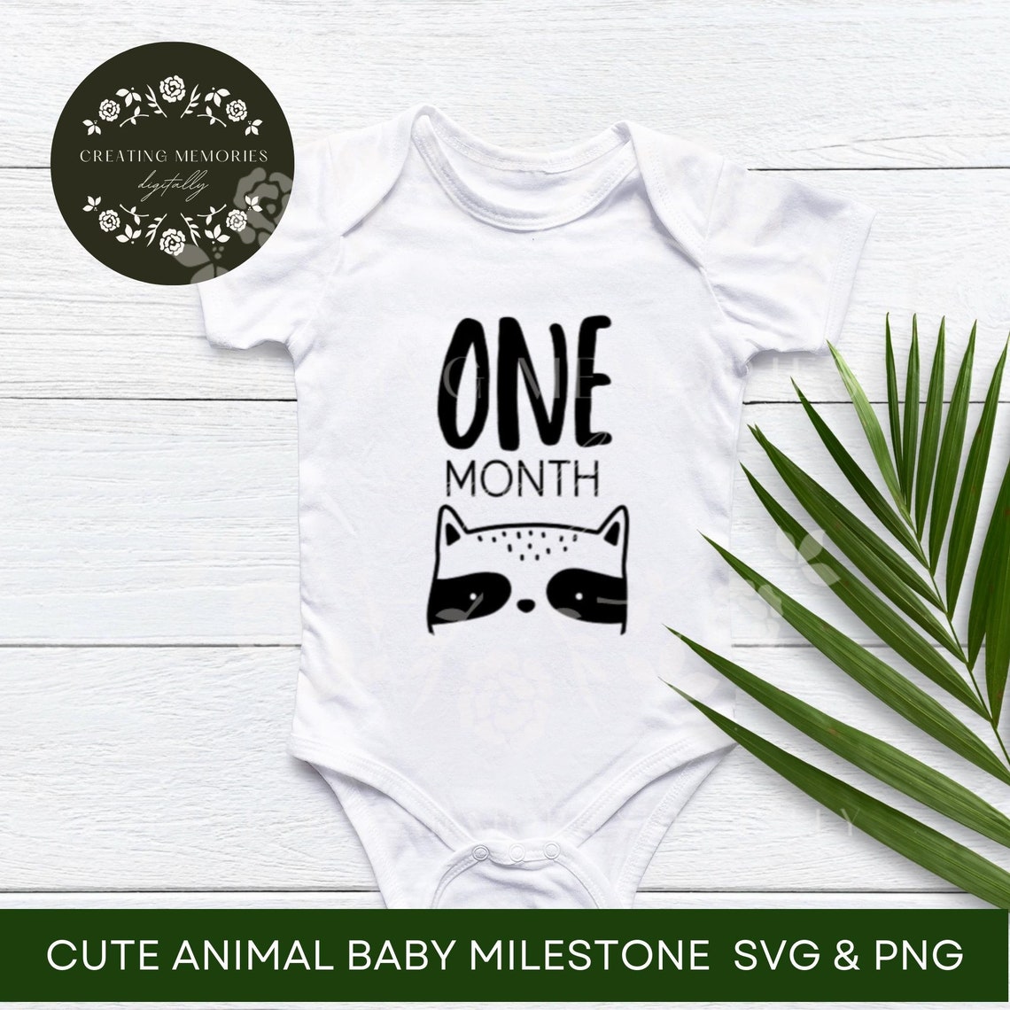 Animal Baby Rounds Svg, Baby Milestone Rounds SVG, Gender Neutral Baby ...