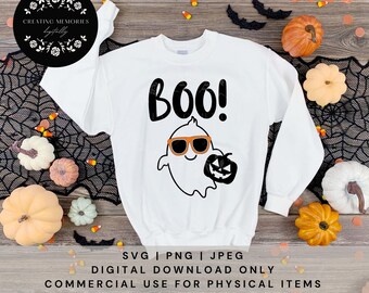 Boo! - Cute Classroom Ghost, Fall SVG, Halloween SVG , Teacher SVG , Cut file for teachers, Fall Decor, Halloween Sayings, Classroom Decor