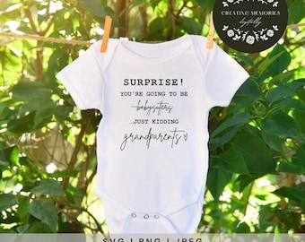 Pregnancy Announcement, Surprise Announcement, You&#39;re Going to be Babysitters/Grandparents SVG, Baby Shower Gift, Instant Download, Baby SVG