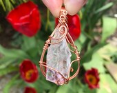 Handmade Copper Wire Wrapped Amethyst pendant