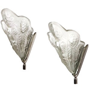 Pair of Art Deco wall lamps by NOVERDY, 1930s