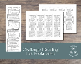 Challenge 1 Exposition Book List Bookmark (Digital PDF)
