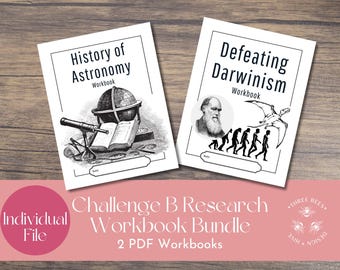 Challenge B Research Workbook Bundle: Individual file, printable workbooks